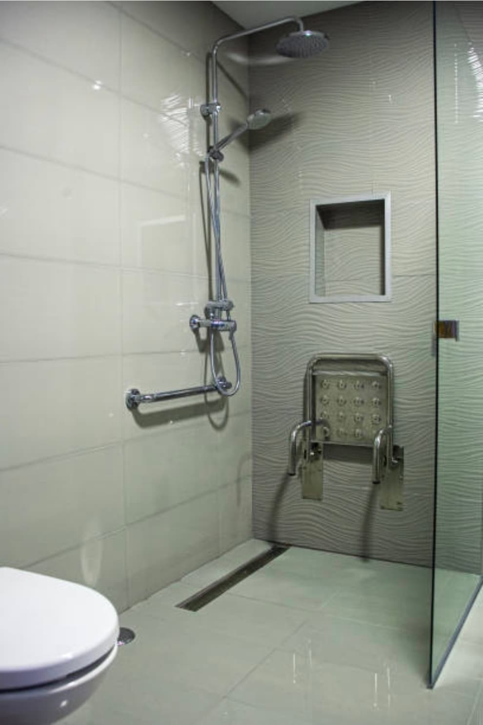 Roll-In Shower — Houston Heights | One Drop Accessible Showers